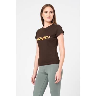 Pegas TRICOU  LOGO ORANGE FEMEI COFFEE-XS