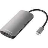 Multiport Adapter USB 3.0 Type C dunkel Gray