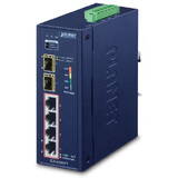 Switch Planet Technology Industrial 4-Port 10/100/1000T 802.3at PoE + 2-Port