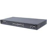 Switch Intellinet 16x GE Web-Managed 2 SFP-Ports 16x PoE+