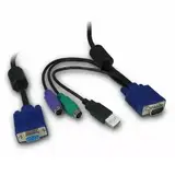 IPC 19" KVM-Kabel VGA/PS2/USB, 3 m Länge