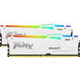 Memorie RAM Kingston FURY Beast RGB White 64GB DDR5 6000MHz CL36 Dual Channel Kit