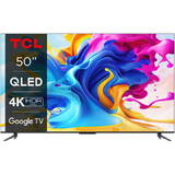 Televizor TCL LED Smart TV QLED 50C645 Seria C645 126cm gri-negru 4K UHD HDR