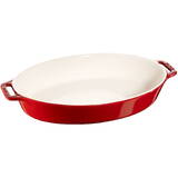 Oval Dish Ceramic, Red , 37cm 40511-160-0