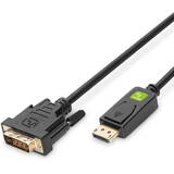 TECHLY Cablu DisplayPort 1.1 la DVI Negru 3m