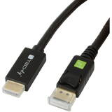 TECHLY Cablu DisplayPort 1.2 la HDMI Negru 2m
