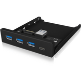 Hub USB Hub USB RaidSonic ICY BOX Frontpanel 3,5 3xUSB 1xUSB-C- desigilat