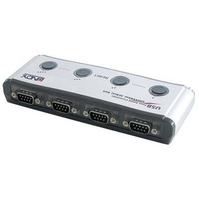 Media Convertor Lindy USB Seriell 4 Port