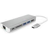 USB-C   -> USB3.0/HDMI/SD/LAN 