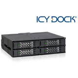 Enclosure ICY Dock Backplane 4x6,3cm SATAI-III in 1x5,25" HDD/SSD sw