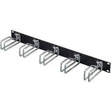 Cable management panel 1HE HxT 43x105mm RAL 9005 Otel