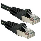 Cablu Retea Lindy Cat6A S/FTP PIMF LSOH Negru 20m