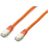 Cablu Retea EQUIP Cat6A  S/FTP 2xRJ45 15.00m orange Plat.LSZH Polybeutel