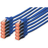 Cablu Retea Assmann CAT 6 S/FTP , 10 Buc, 5m, Albastru