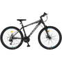 Carpat Bicicleta MTB Montana C2699A, 26 inch, 21 viteze, cadru aluminiu, frane disc, manete schimbator secventiale, negru/gri