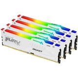 FURY Beast RGB White 64GB DDR5 5600MHz CL40 Quad Channel Kit