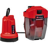 Einhell Cordless clear water pump GE-SP 18 LL Li, submersible / pressure pump (red/black, Li-ion battery 4Ah)