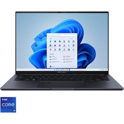 Ultrabook Asus 14.5'' Zenbook Pro 14 OLED UX6404VV, 2.8K 120Hz, Procesor Intel Core i9-13900H (24M Cache, up to 5.40 GHz), 16GB DDR5, 1TB SSD, GeForce RTX 4060 8GB, Win 11 Pro, Tech Black