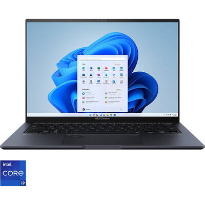 Ultrabook Asus 14.5'' Zenbook Pro 14 OLED UX6404VV, 2.8K 120Hz Touch, Procesor Intel Core i9-13900H (24M Cache, up to 5.40 GHz), 32GB DDR5, 1TB SSD, GeForce RTX 4060 8GB, Win 11 Pro, Tech Black