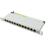Patchpanel Logilink 10" Cat.6A , 12-Port, Gri, 0,5 HE