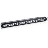 Patchpanel EQUIP 24x RJ45 Cat6a 19" 1HE Keystone