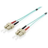 Cablu Fibra Optica EQUIP LWL Patchcable SC->SC 20.00m Multimode Duplex OM3 turq Polietilena