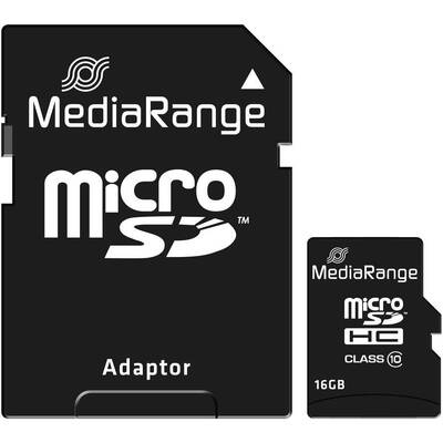 Card de Memorie MediaRange SD MicroSD 16GB SD CL.10 + Adaptor