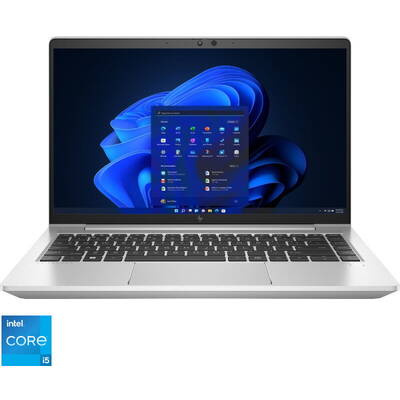Ultrabook HP 14'' EliteBook 640 G9, FHD IPS, Procesor Intel Core i5-1235U (12M Cache, up to 4.40 GHz, with IPU), 16GB DDR4, 512GB SSD, Intel Iris Xe, Win 11 Pro DG Win 10 Pro, Silver