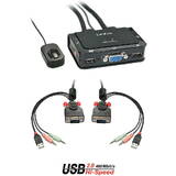 Switch KVM Lindy   Compact 2 Port VGA USB 2.0 & Audio
