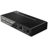 Switch KVM Lindy 2 Port   HDMI 4K60, USB 2.0 & Audio