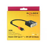Adaptor DELOCK USB/C St -> DVI Bu 4K 60Hz