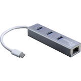 Adaptor Inter-Tech LAN-Argus IT-410-S USB-C Gigabit Ethernet