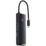 Hub USB Baseus USB tip C - 2 x USB 3.0 / USB tip C / HDMI 1,4 / SD / TF negru ( WKQX050001 )