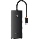 Hub USB Baseus USB Type C - 4x USB 3.0 25cm black (WKQX030301)