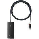 Hub USB Baseus USB-A to 4xUSB-A 3.0 5Gb / s black (WKQX030101)