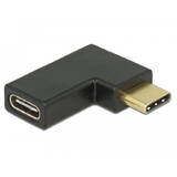 Adaptor DELOCK SuperSpeed USB 10 Gbps (USB 3.1 Gen 2) cu port USB Type-C™ tată > port mamă, în unghi spre stânga / dreapta