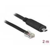 USB 2.0 Type-C > 1 x RS-232 RJ45 serial tată 2,0 m