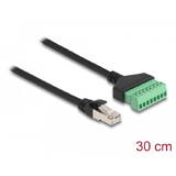 Adaptor DELOCK Cablu RJ45 Cat.6 tată la adaptor de bloc terminal 30 cm - 2 părți