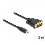 Cablu DELOCK HDMI Mini C -> DVI(24+1) St/St 2.00m