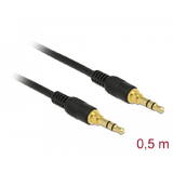 Cablu DELOCK 3.5mm 3Pin St > St 0.5m Negru