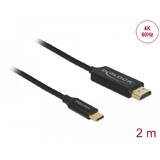 Cablu DELOCK USB Typ-C > HDMI (DP Alt Mode) 4K 60Hz 2m koax.