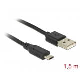 Adaptor DELOCK  USB to Micro USB data and power cable with LED indication