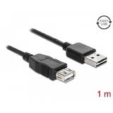 prelungitor cu conector tată EASY-USB 2.0 Tip-A > USB 2.0 Tip-A, mamă negru 1 m