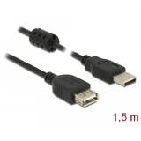 Adaptor DELOCK USB 2.0 Type-A male > USB 2.0 Type-A female 1.5 m black