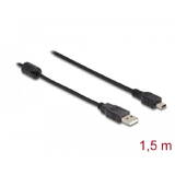 Adaptor DELOCK Cable USB 2.0 Type-A male > USB 2.0 Mini-B male 1.5 m black