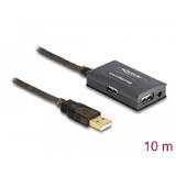 prelungitor activ USB 2.0 de 10 m cu Hub 4 porturi