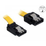 Cablu DELOCK  SATA unghi în sus-drept 3 Gb/s 30 cm, galben