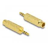 Adaptor DELOCK Stereo plug 3.5 mm 3 pin > Stereo jack 6.35 mm 3 pin metal