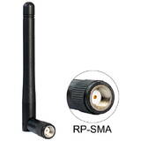 WLAN 802.11 b/g/n Antenna RP-SMA plug 2 dBi omnidirectional with tilt joint black
