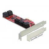 Adaptor DELOCK Placă PCI Express x2 > 10 x SATA 6 Gb/s internă - Factor de formă cu profil redus